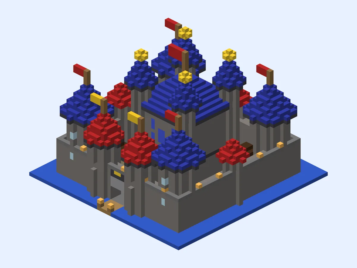 Minecraft castle ideas: Stronghold on the Moat
