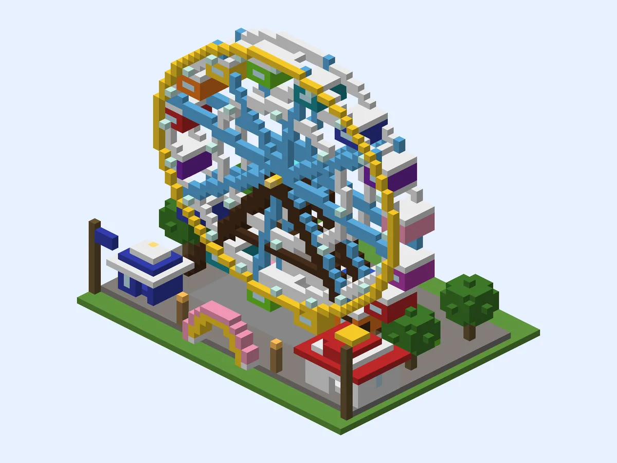 Minecraft ferris wheel ideas: Grand Park Wheel