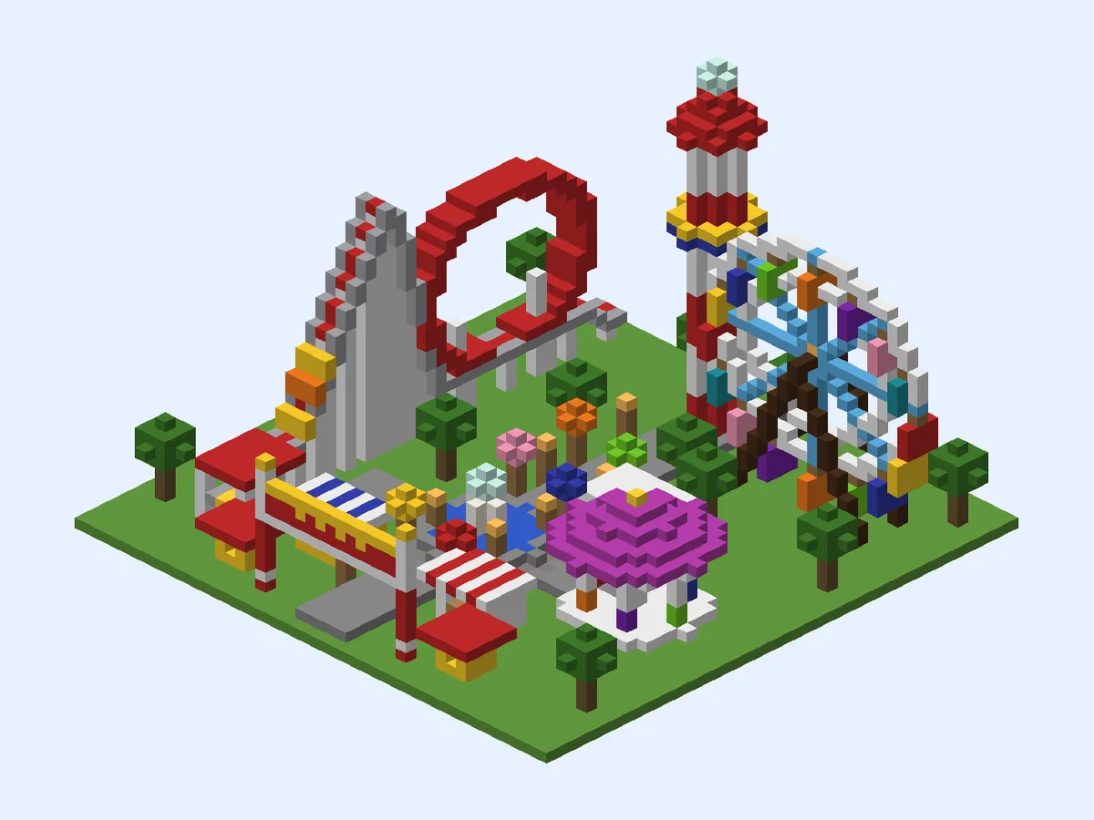 Minecraft theme park ideas: Grand Adventure Park