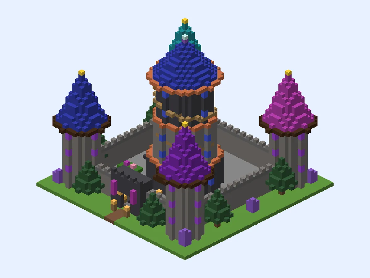Minecraft wizard tower ideas: Moonspire Wizard Academy