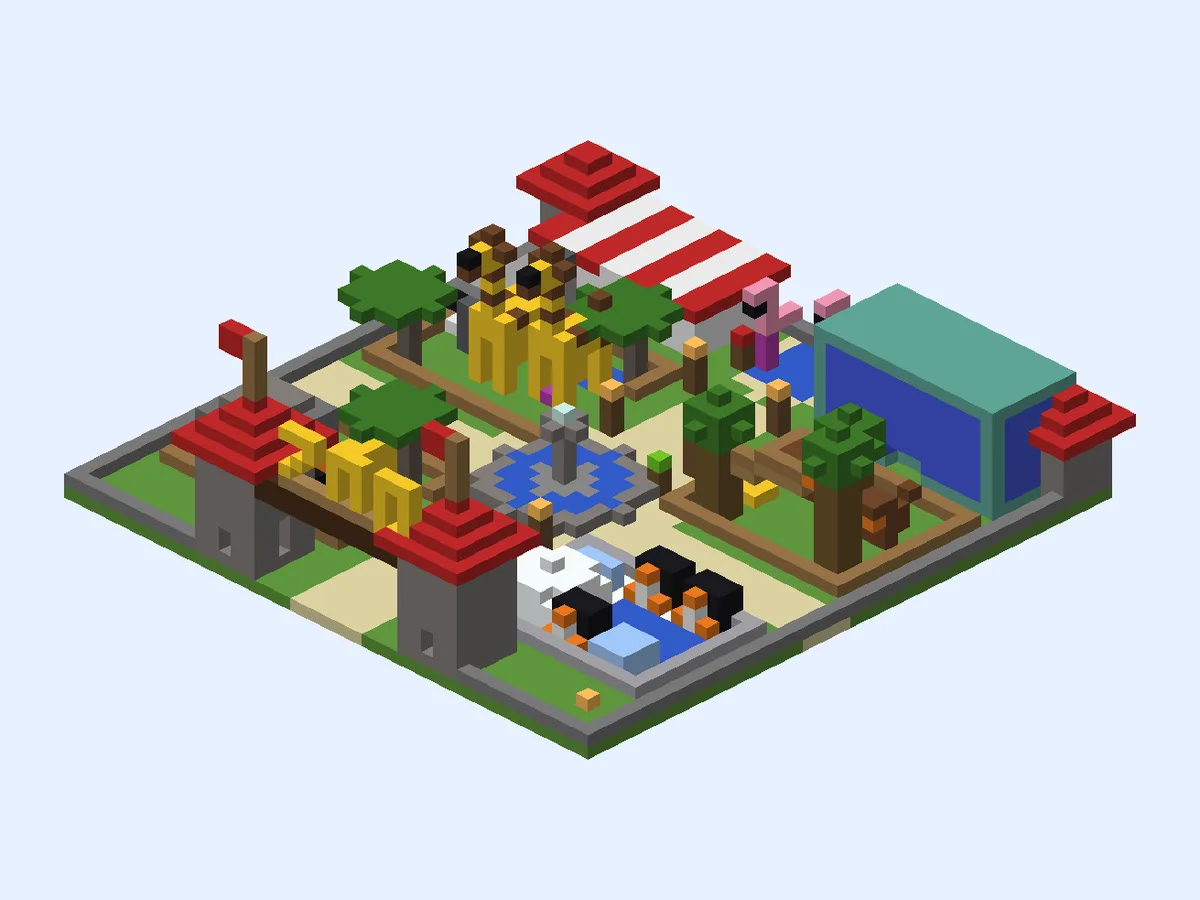 Minecraft zoo ideas: Grand Wild Zoo